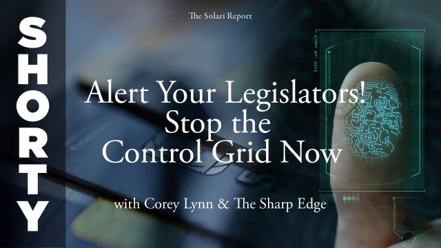 Alert Your Legislators! Stop the Control Grid Now with Corey Lynn and The Sharp Edge - Shorty
