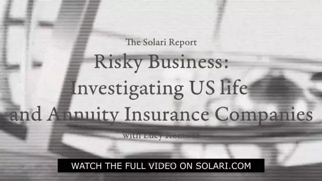 Special Solari Report: Risky Business Ã¢â‚¬â€ Investigating U.S. Life and Annuity Insurance Companies with Lucy Komisar - Shorty