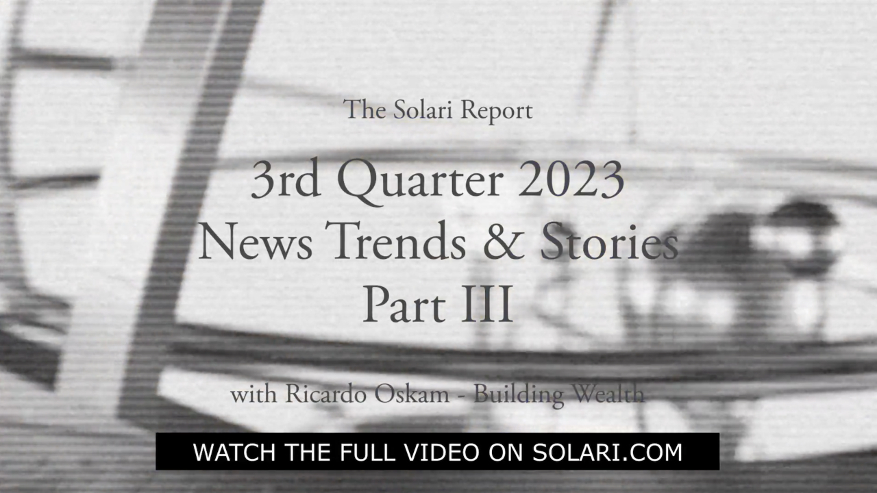 3rd Quarter 2023 Wrap Up: News Trends & Stories, Part III with Ricardo Oskam - Shorty